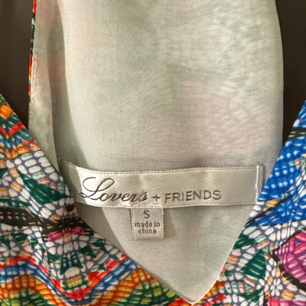 Lovers + Friends Multicolor Patterned Layered Tan… - image 2
